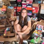 Shoeboxes loaded with gifts for keiki